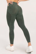 Leginsy seamless green