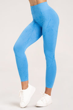 Leggings marble baby blue