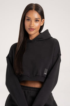 Crop pulóver black