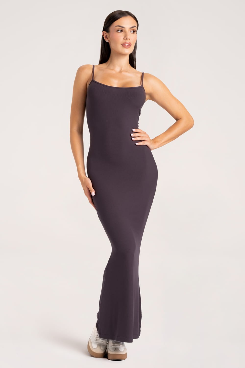 Sukienka Flexi Maxi mocha