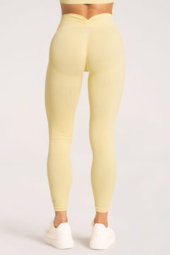 Leggings deep push up 2.0 butter yellow