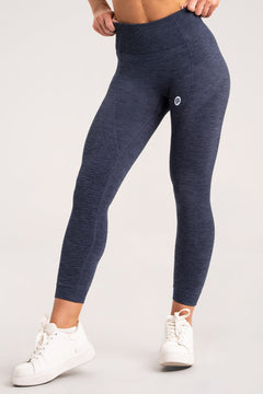 Varrásmentes leggings - sötétkék melanzs