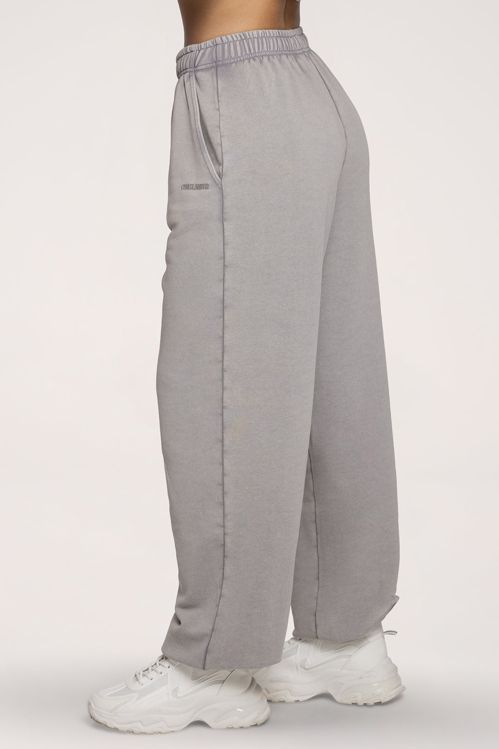 Easy szabadidőnadrág gumis szárvéggel light grey