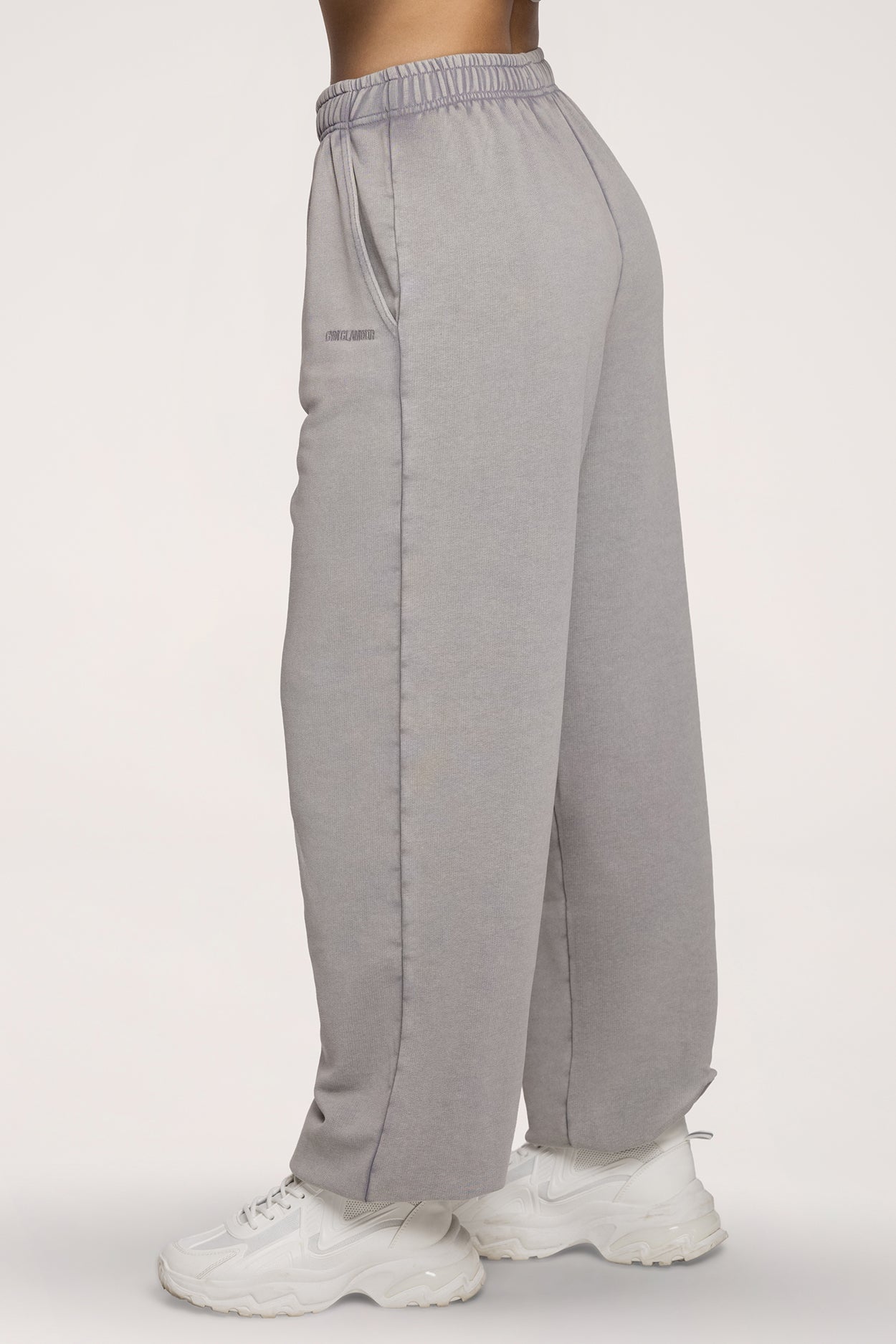Easy szabadidőnadrág gumis szárvéggel light grey