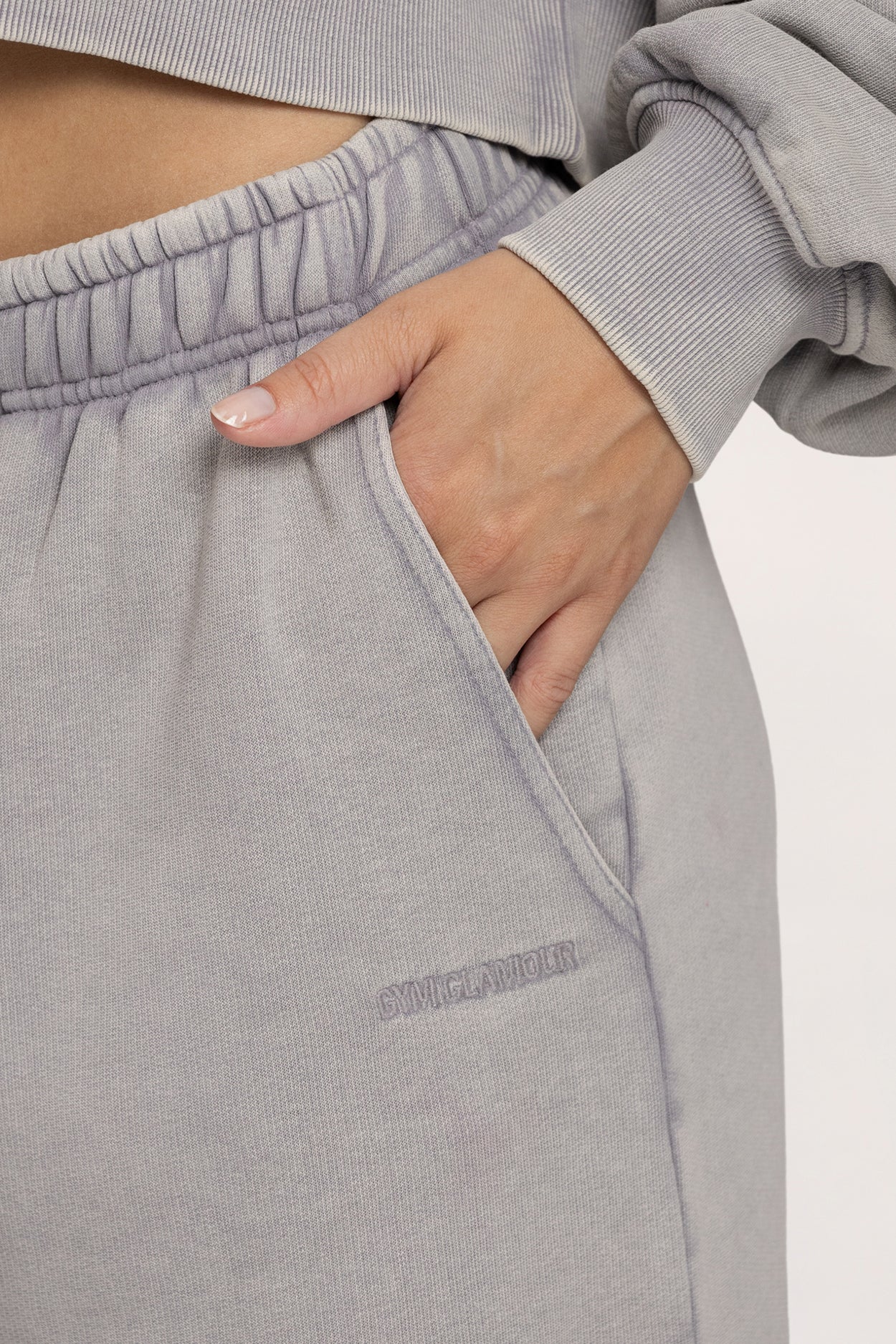 Easy szabadidőnadrág gumis szárvéggel light grey