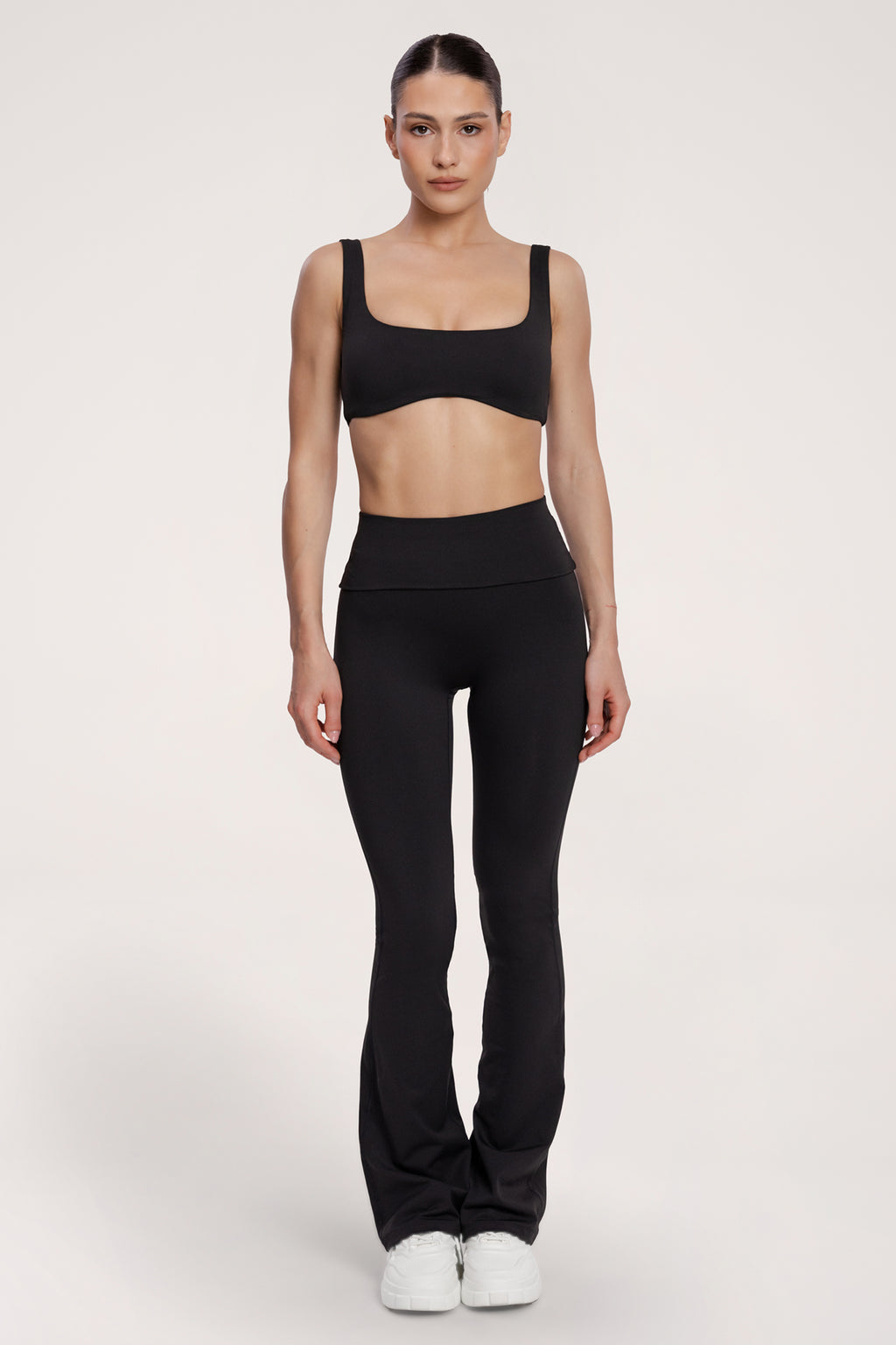Pilates Era bő szárú nadrág black
