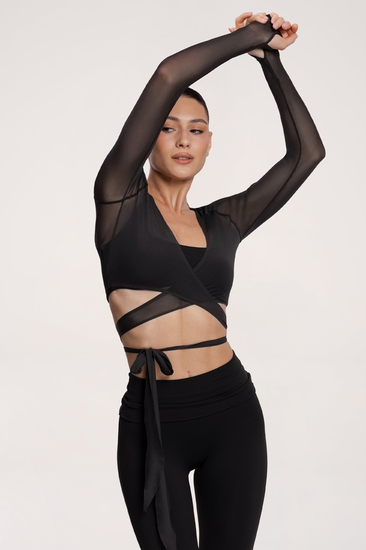 Megkötős Pilates Era boleró black
