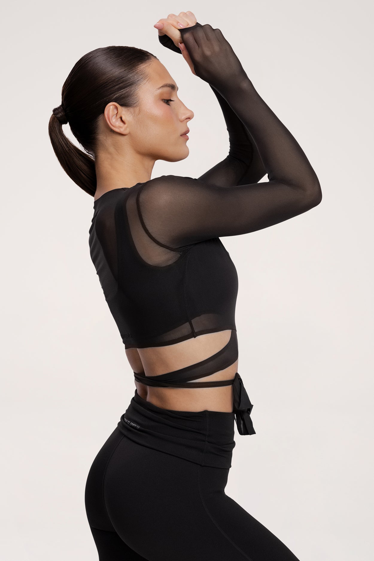 Megkötős Pilates Era boleró black
