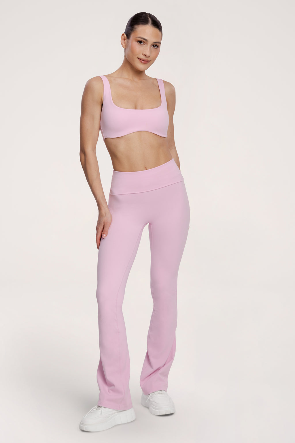 Pilates Era bő szárú nadrág pink