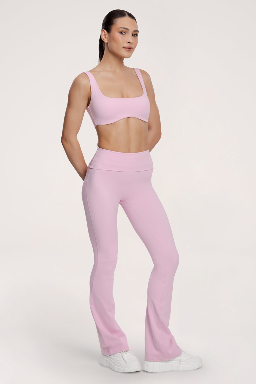 Pilates Era bő szárú nadrág pink