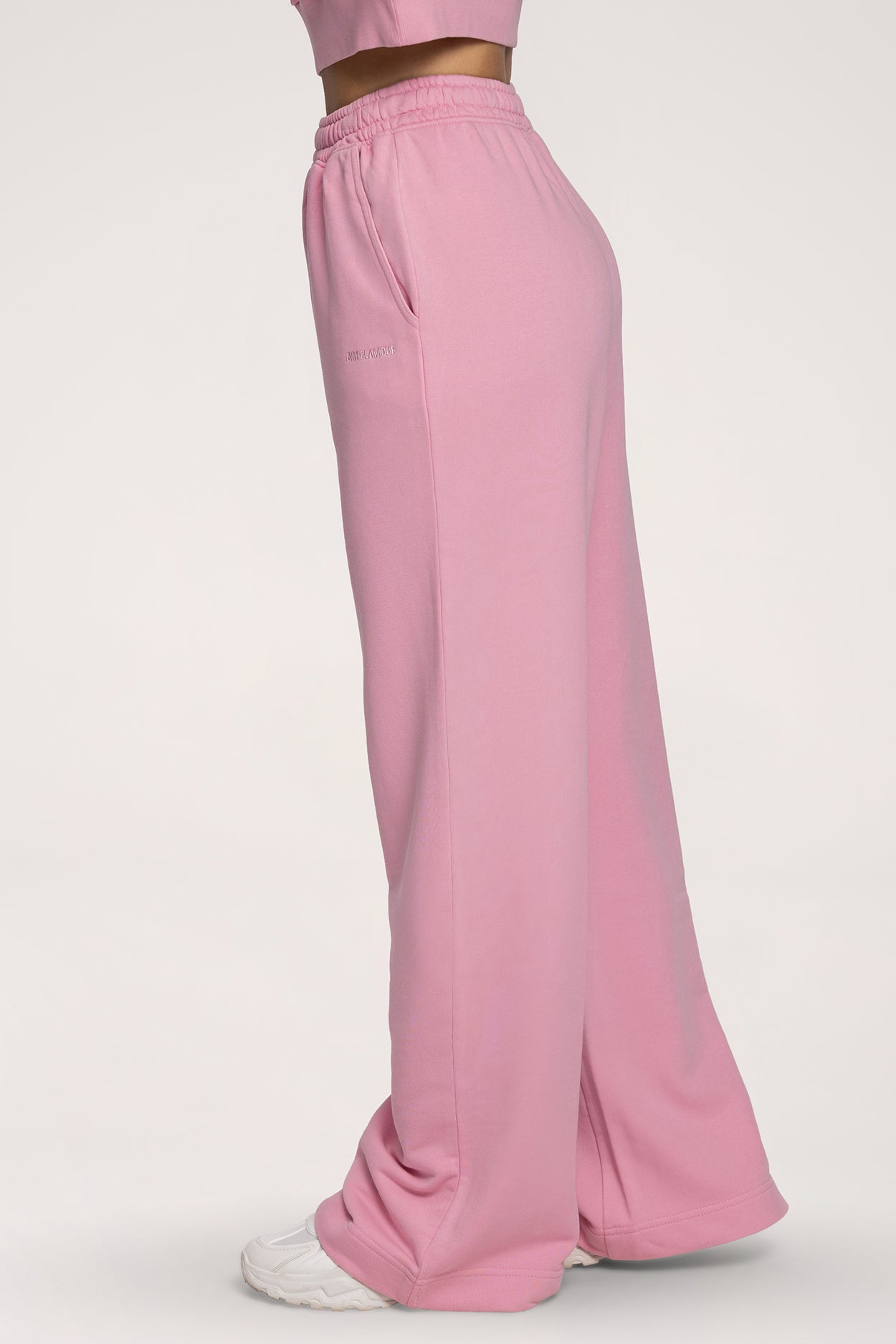 Easy egyenes szárú szabadidőnadrág light pink