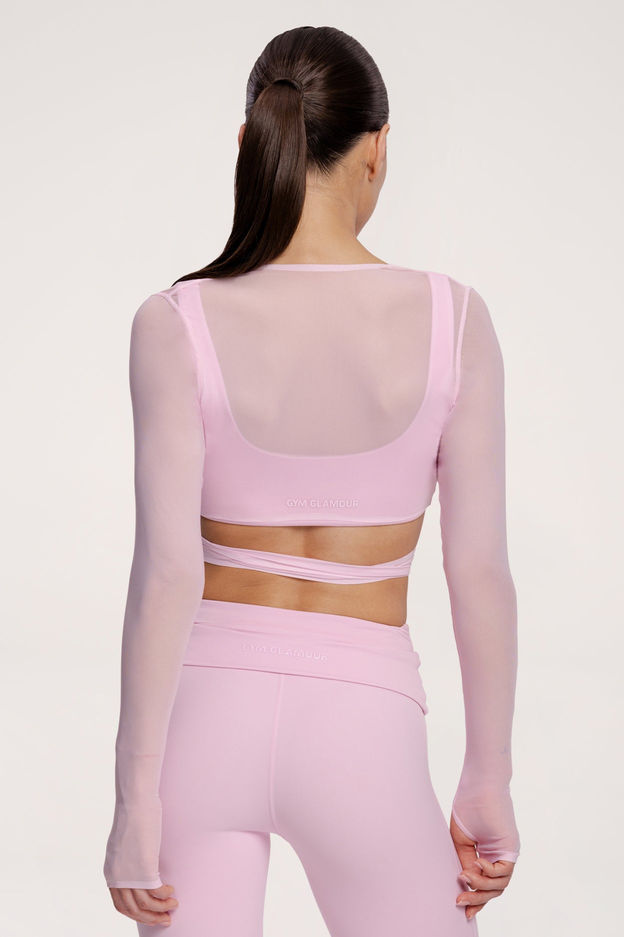 Megkötős Pilates Era boleró pink