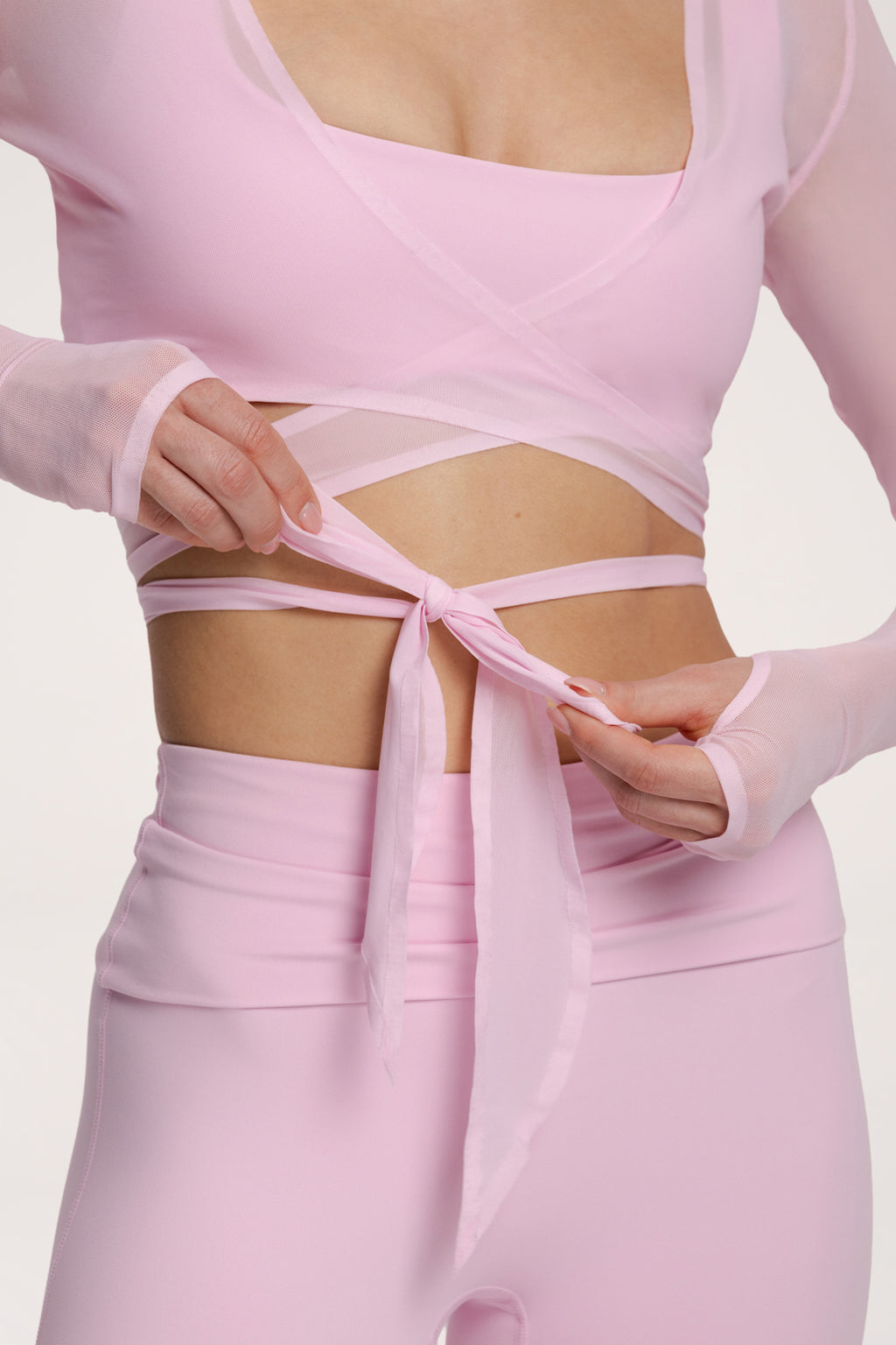 Megkötős Pilates Era boleró pink