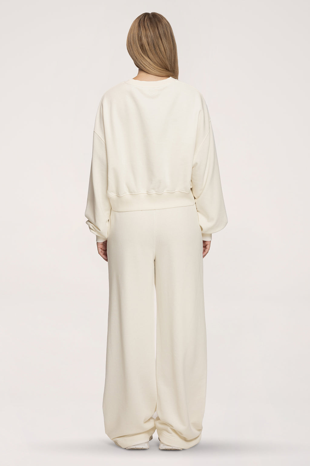 Easy egyenes szárú szabadidőnadrág off white