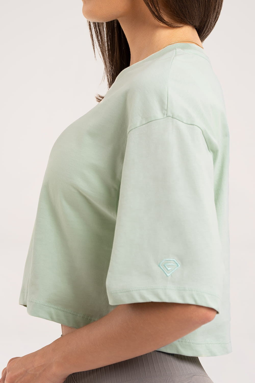 T-shirt crop light green