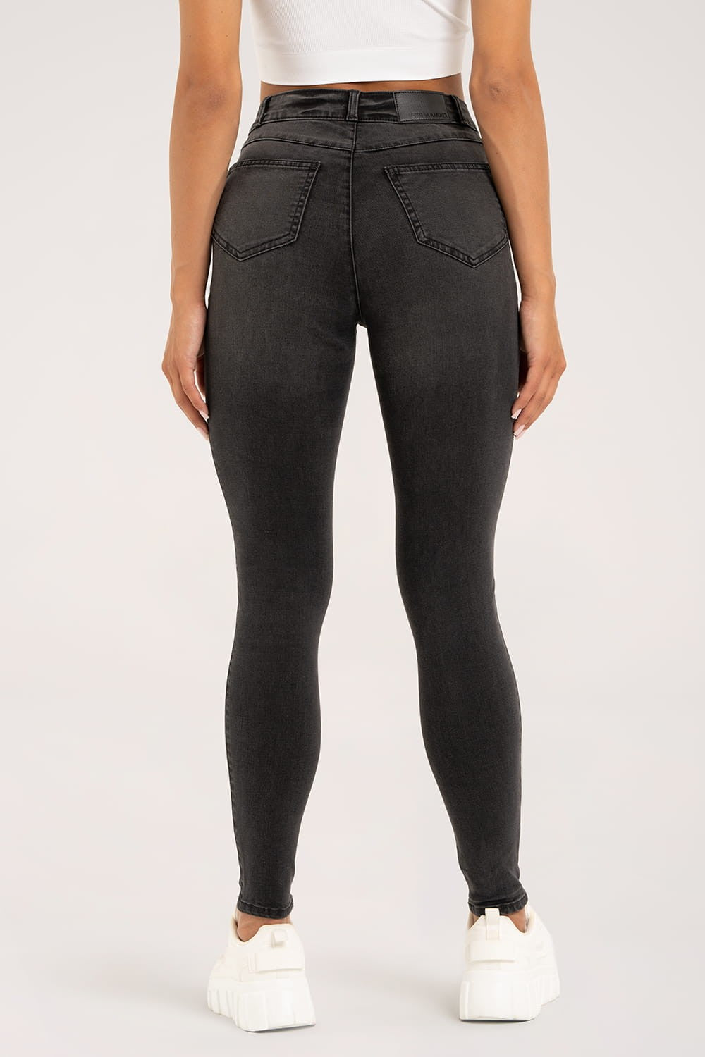 Jeansy skinny black