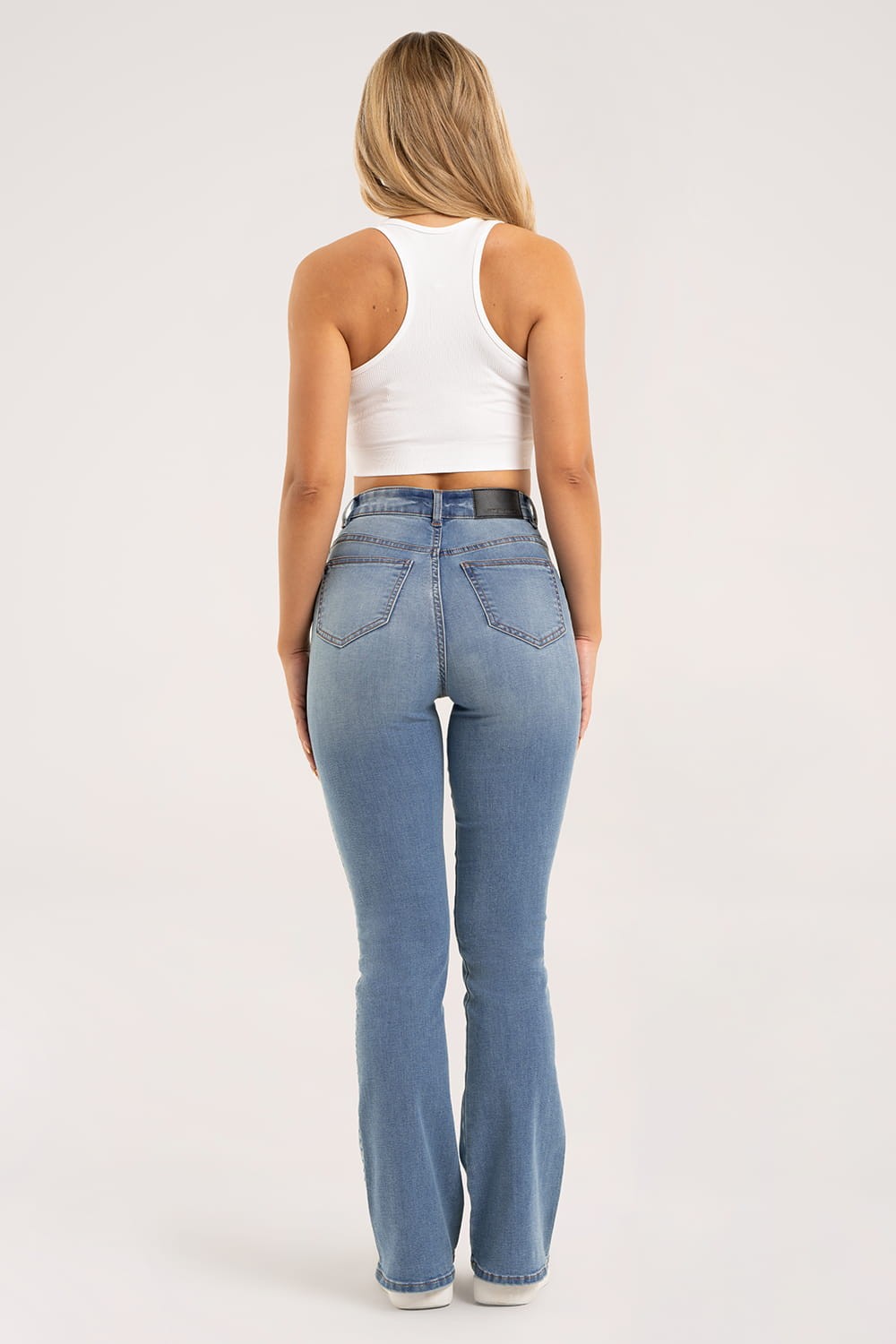 Jeansy dzwony light blue