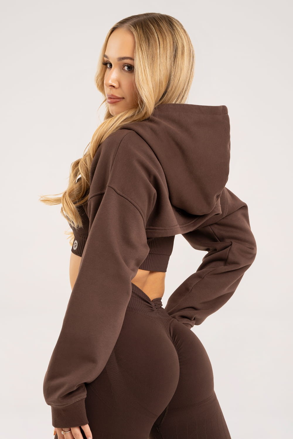 Bluza cut out chocolate