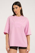 T-shirt oversize light pink