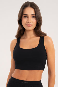 Casual crop top black