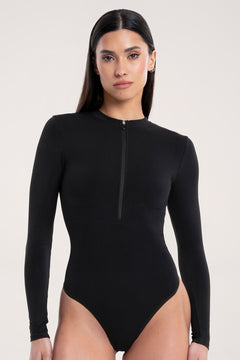 Hosszú ujjú body touch black
