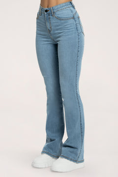 Perfect slim bő szárú long farmer light blue
