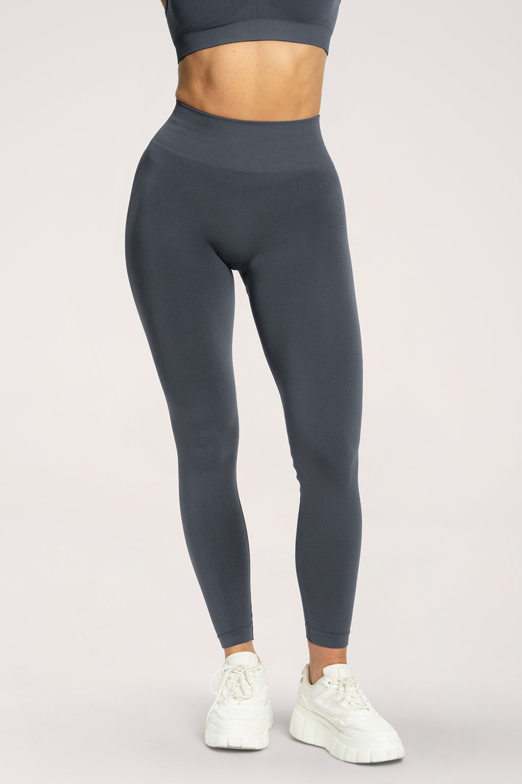 Fake BBL leggings steel