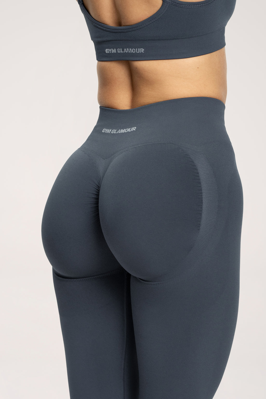 Fake BBL leggings steel