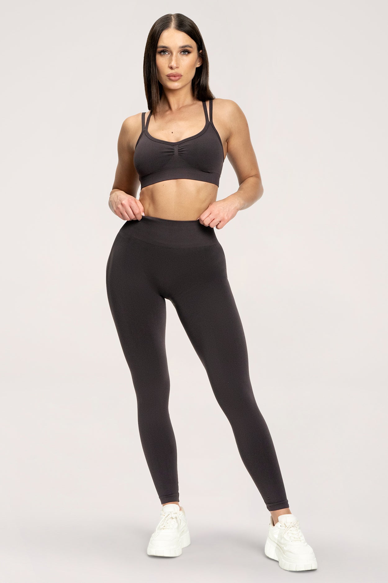 Fake BBL leggings chocolate