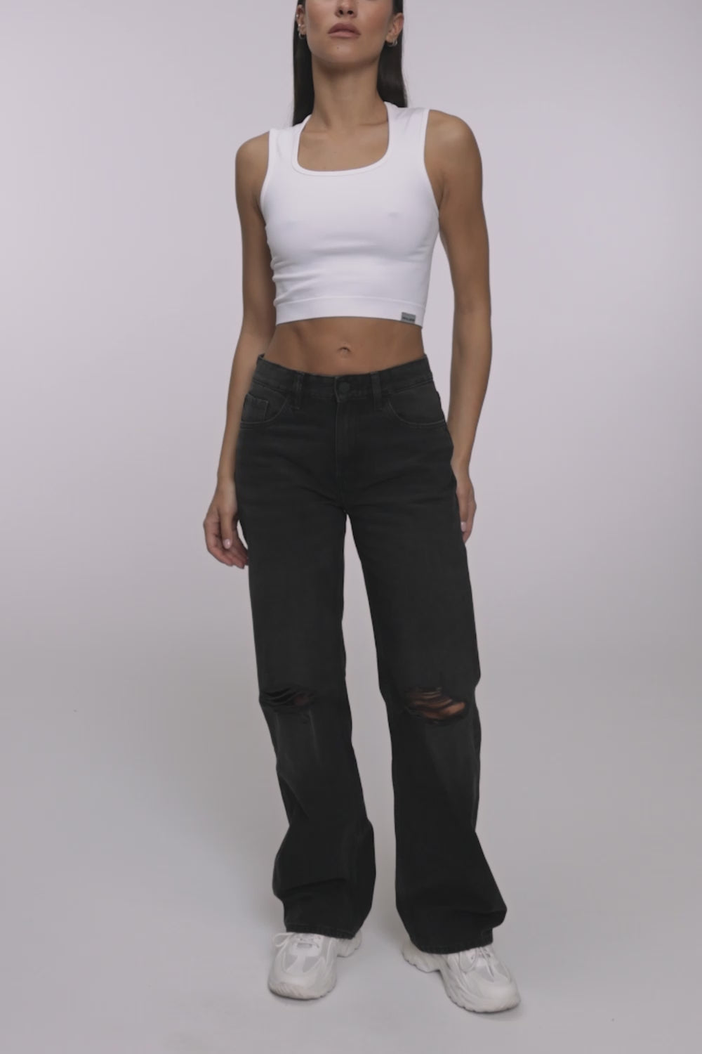 Wide relaxed farmer black