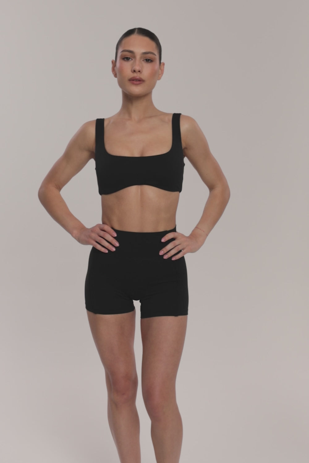 Pilates Era sportmelltartó black