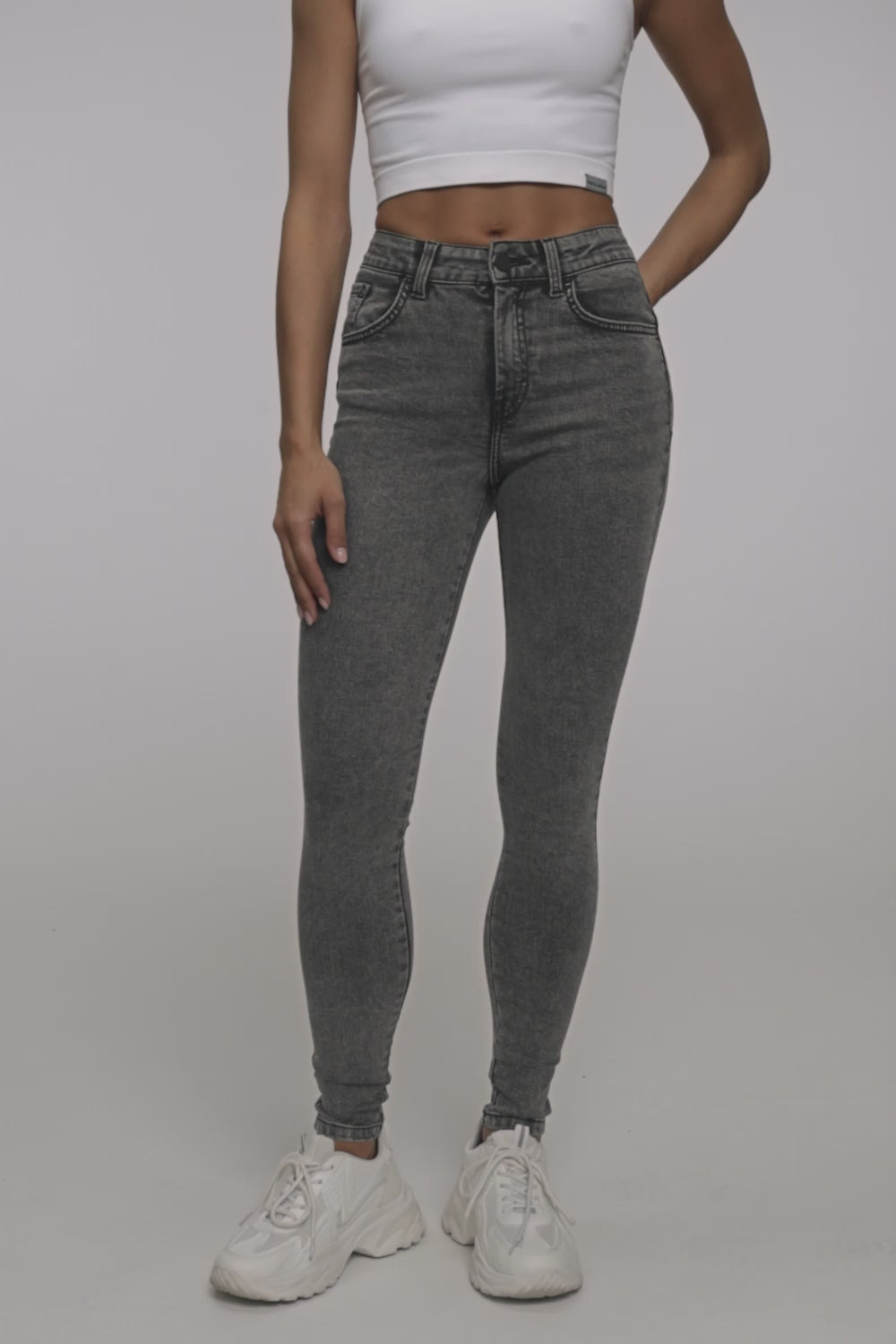 Skinny perfect slim farmer light grey
