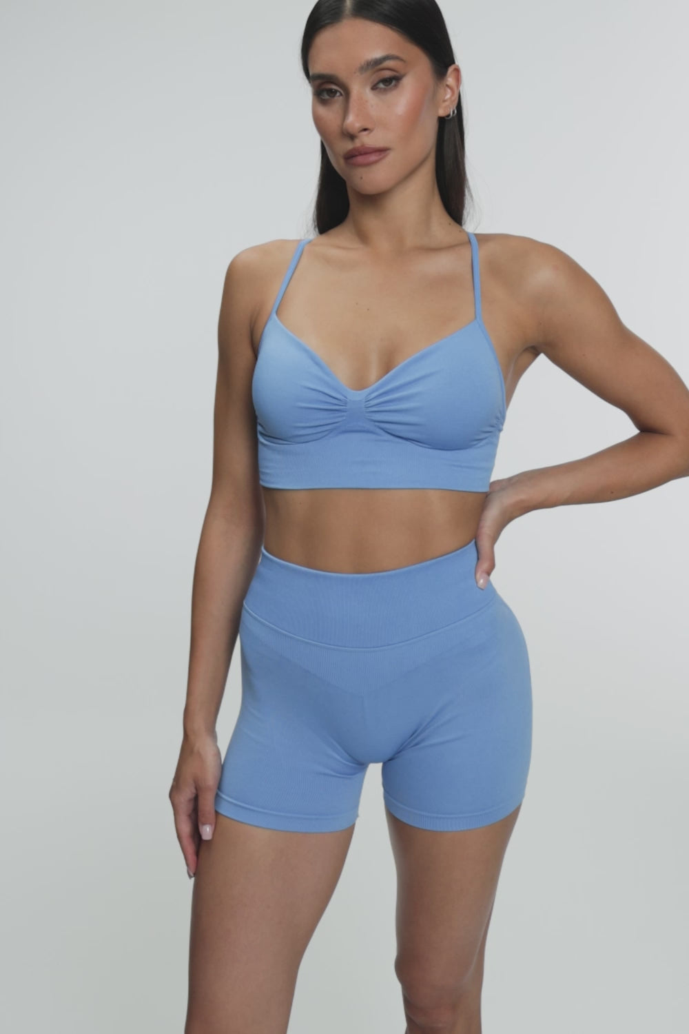Mély dekoltázsú melltartó ice blue