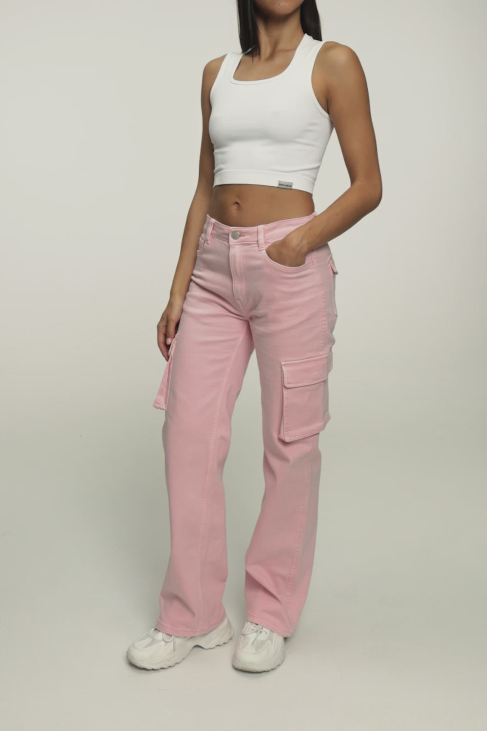 Cargo farmer light pink