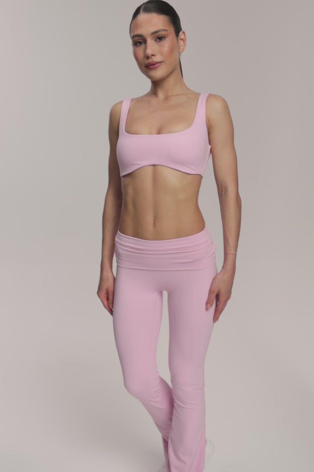 Pilates Era bő szárú nadrág pink